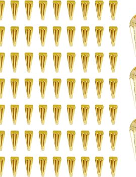 300pcs Pendant Clasp connectors bails for Necklace, Pinch Bail Clip Hook Charm Attachment Clasps for Jewelry Making DIY Crafts, Golden Necklace Clasp, Gold Clasp for Necklace, Necklace Connector
